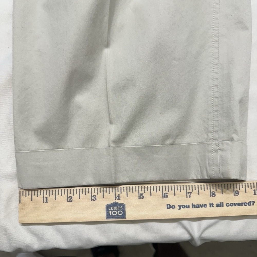 Fairway & Greene Mens Golf Pants 38 Khaki Pleated - Picture 10 of 11